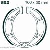 Preview: EBC Premium Bremsbacken Water Grooved für Husqvarna XC 430 Hinterachse - 802G