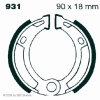 Preview: EBC Premium Bremsbacken für Puch MAXI  S 50 SPORT ( Guß Felgen / 1 Gang Automatik ) Vorderachse - 931