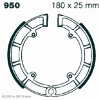 Preview: EBC Premium Bremsbacken für C.Z./Jawa Scrambler Cross 125-380 (Single & twin port models) Vorderachse - 950