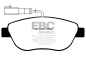 Preview: EBC Yellowstuff Bremsbeläge DP41383/2R für Abarth 500C / 595C 312_ 1.4 vorne