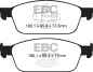 Preview: EBC Blackstuff Bremsbeläge DPX2145 für Ford Focus 3 Turnier  2.0 ST vorne