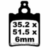 Preview: EBC Redstuff Bremsbeläge für Aprilia 280 R Climber Hinterachse - FA337TT