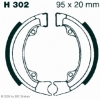 Preview: EBC Premium Bremsbacken Water Grooved für Honda NS 50 (Melody) Hinterachse - H302G