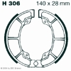 Preview: EBC Premium Bremsbacken für Honda ATC 125 (MG) Hinterachse - H306