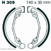 Preview: EBC Premium Bremsbacken für Honda CB 250 (RSA) Hinterachse - H309