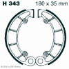 Preview: EBC Premium Bremsbacken für Honda TRX 500 (FA3) (Fourtrax Rubicon) Hinterachse - H343