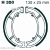 Preview: EBC Premium Bremsbacken für Honda CN 250 (K) (SPAZIO/Helix) Hinterachse - H350
