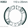 Preview: EBC Premium Bremsbacken für Honda ANF (125-4) (Innova) Hinterachse - H353