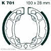 Preview: EBC Premium Bremsbacken für Kawasaki KX 80 B1/B2/D1/D2 Vorderachse - K701