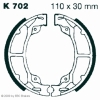 Preview: EBC Premium Bremsbacken für Kawasaki KDX 200 C1/C2 Hinterachse - K702