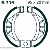 Preview: EBC Premium Bremsbacken für Kawasaki KX 80 E1 Vorderachse - K714