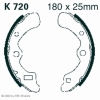 Preview: EBC Premium Bremsbacken für Kawasaki KAF 950 E8F Mule 3010 Trans Diesel 4x4 Hinterachse - K720