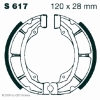 Preview: EBC Premium Bremsbacken Water Grooved für Suzuki RM 100 N/T/X Hinterachse - S617G