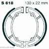 Preview: EBC Premium Bremsbacken Water Grooved für Suzuki LT 80 K1 Hinterachse - S618G