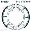 Preview: EBC Premium Bremsbacken Water Grooved für Suzuki RM 250 N Hinterachse - S620G