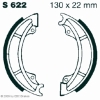 Preview: EBC Premium Bremsbacken Water Grooved für Suzuki RM 500 D Vorderachse - S622G