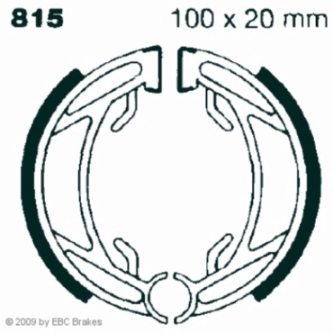 EBC Premium Bremsbacken für KTM SX 60 Hinterachse - 815