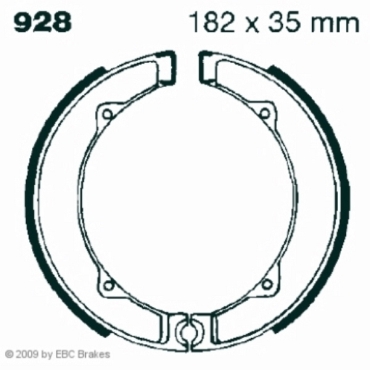 EBC Premium Bremsbacken für Ducati 250/350/450 Desmo/Single Vorderachse - 928