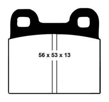 EBC Blackstuff Bremsbeläge DP105/4 für Porsche 356  1.6 hinten