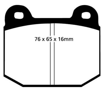 EBC Blackstuff Bremsbeläge DP197 für Opel Rekord E 17-19, 11, 14, 16 1.8 E vorne