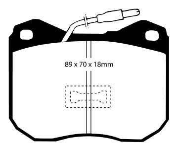 EBC Blackstuff Bremsbeläge DP239 für Peugeot 504  1.9 D vorne