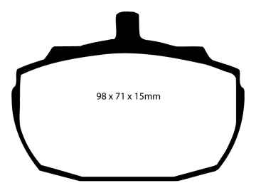 EBC Greenstuff 2000 Bremsbeläge DP2243 für MG MGR V8  3.9 vorne