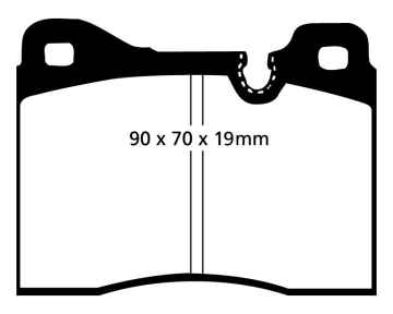 EBC Blackstuff Bremsbeläge DP282/2 für BMW 6 E24 630 CS vorne