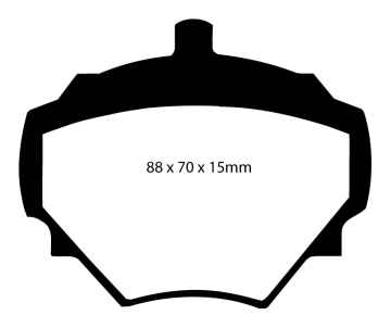 EBC Greenstuff 6000 Bremsbeläge DP6294 für Land Rover Defender 90  3.9 hinten