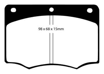 EBC Yellowstuff Bremsbeläge DP4296R für Ford Granada 2 GNU 2.0 vorne