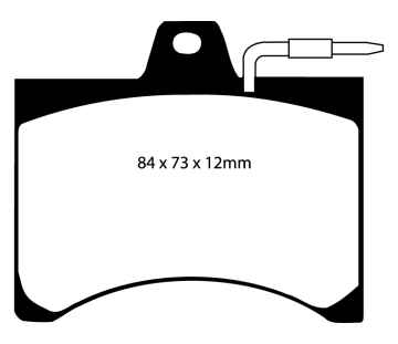 EBC Blackstuff Bremsbeläge DP349 für Citroën C15 VD- 1.4 E vorne