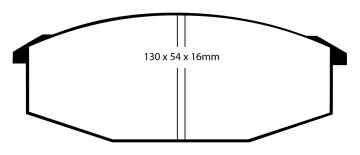 EBC Blackstuff Bremsbeläge DP352 für Nissan Urvan E23 2.0 vorne