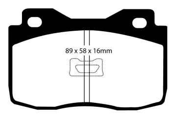 EBC Blackstuff Bremsbeläge DP378 für Fiat Fiorino 127 1050 vorne