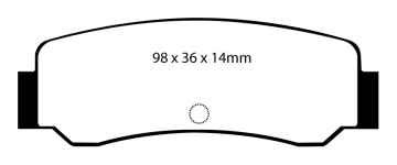 EBC Blackstuff Bremsbeläge DP392 für Toyota Corolla 4 AE86 1.6 16V hinten