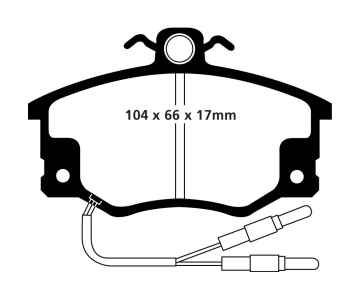 EBC Blackstuff Bremsbeläge DP420/4 für Lancia Prisma 831AB0 1.6 vorne