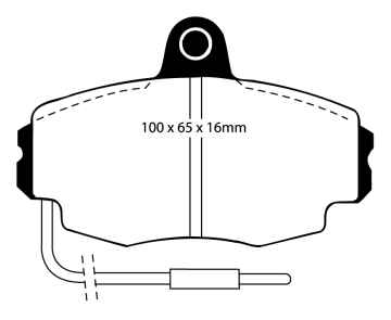 EBC Blackstuff Bremsbeläge DP426/4 für Citroën ZX N2 1.9 TD vorne