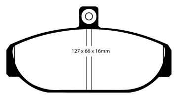 EBC Greenstuff 2000 Bremsbeläge DP2435 für Volvo 740 744 2.0 vorne