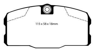 EBC Blackstuff Bremsbeläge DP443 für Mercedes-Benz S-Klasse W126 500 SE,SEL vorne