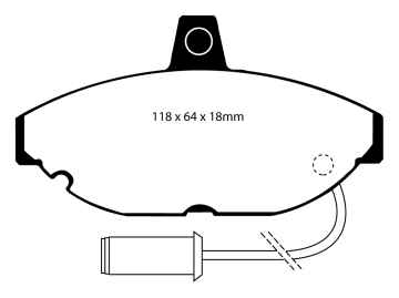 EBC Yellowstuff Bremsbeläge DP4467R für MG MONTEGO  2.0 EFi vorne