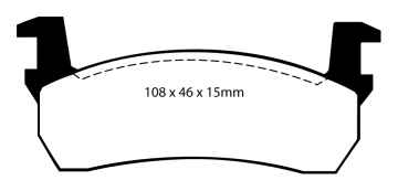 EBC Blackstuff Bremsbeläge DP484 für Nissan Micra I K10 1.2 vorne