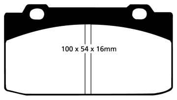 EBC Blackstuff Bremsbeläge DP506 für Alfa Romeo 33 905 1.5 4x4 vorne