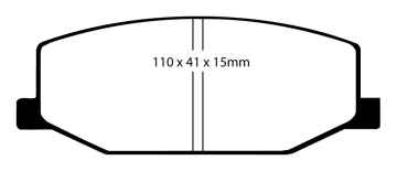 EBC Blackstuff Bremsbeläge DP534 für Suzuki Samurai SJ 1.9 TD vorne