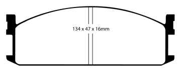 EBC Blackstuff Bremsbeläge DP535 für Isuzu Midi 98000N 2.2 D 4WD vorne