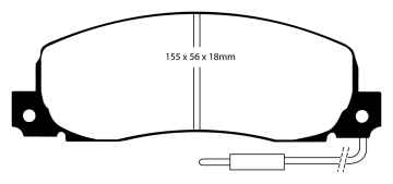 EBC Blackstuff Bremsbeläge DP544 für Renault Trafic TXX 1.7 vorne