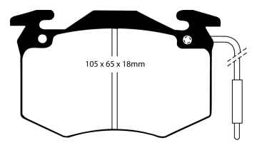 EBC Blackstuff Bremsbeläge DP546 für Peugeot 505 551D 2.3 Diesel vorne