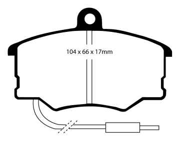 EBC Blackstuff Bremsbeläge DP616 für Lancia Thema 834 2500 , 2.4 Turbo D vorne