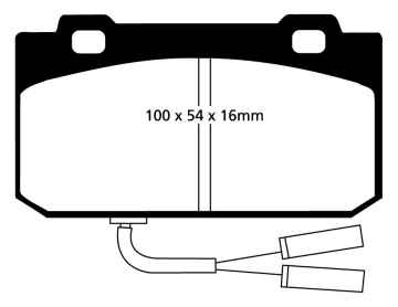 EBC Blackstuff Bremsbeläge DP625 für Alfa Romeo 33 905 1.5 4x4 vorne