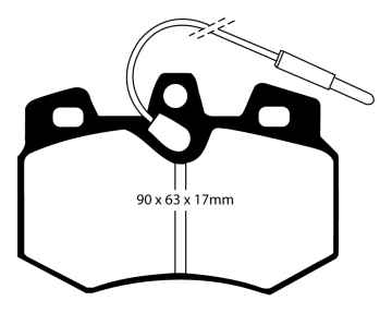 EBC Blackstuff Bremsbeläge DP626 für Peugeot 205 20A/C 1.1 vorne