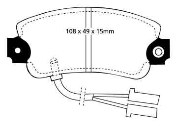 EBC Blackstuff Bremsbeläge DP653 für Alfa Romeo 33 905 1.5 4x4 vorne