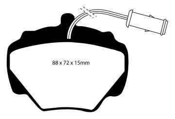 EBC Blackstuff Bremsbeläge DP663 für Land Rover Range Rover 1  4.3 Vogue LSE hinten