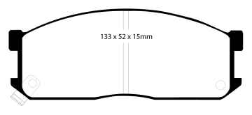 EBC Blackstuff Bremsbeläge DP683 für Ford Econovan KBA, KCA 1.4 vorne